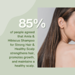 85% of customer satisfied with Amla Hibiscus Shampoo