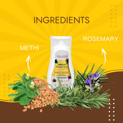 Ingredients of rosemary shampoo & conditioner (2-in-1) with methi dana