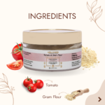 ingredients of Tomato face cream with Gram Flour for Tan Removal