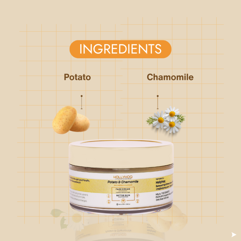 Ingredient - Potato Face cream with Chamomile extract