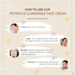 How to use - Potato Face Cream with chamomile extract