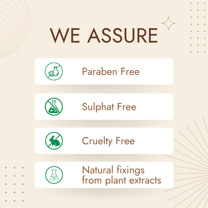 We promised product is paraban free sulphate free and cruelty free